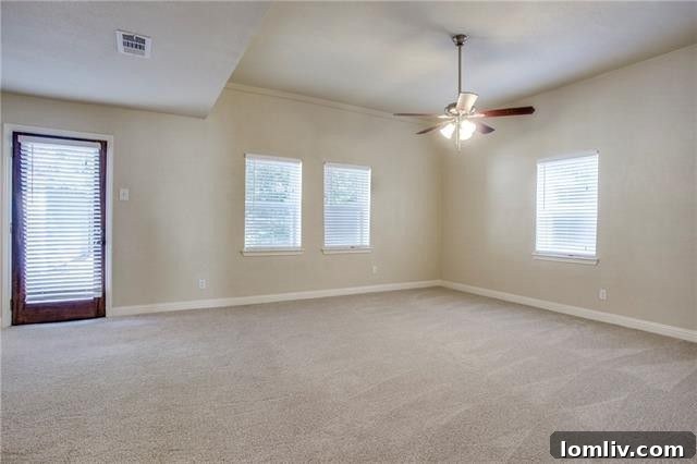 Upstairs Bedroom with Abundant Space