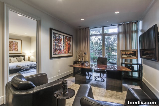 Vendome 1H Office and Guest Wing - Versatile private spaces