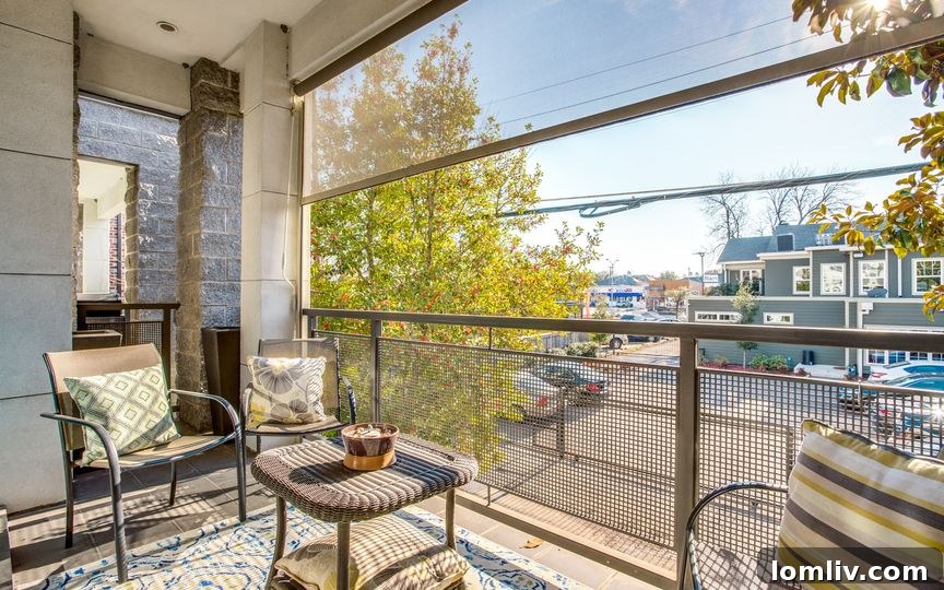 Staircase Leading to Upper Floors in Modern Dallas Townhome