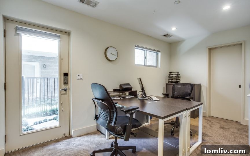 Versatile First Floor Office or Bedroom at 4027 Bowser Ave