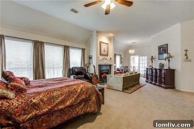 Versatile flexible living space adjacent to the master bedroom, perfect for a nursery or private lounge