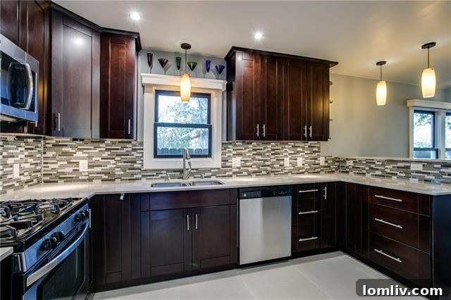 Modern Kitchen with Espresso Cabinets