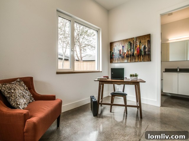 Another perspective of the contemporary Passive House in a residential setting