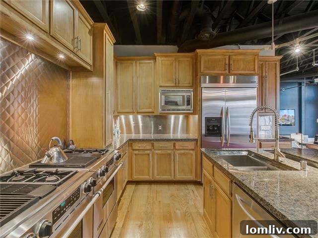 Gourmet Kitchen in Dallas Townhome
