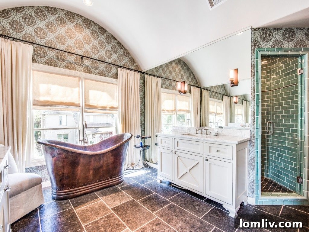 Luxurious Master Bedroom with Vaulted Ceiling