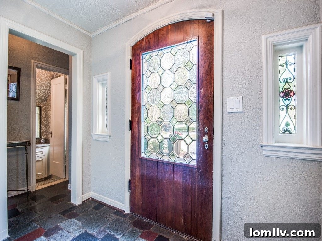 Elegant Entryway and Architectural Features