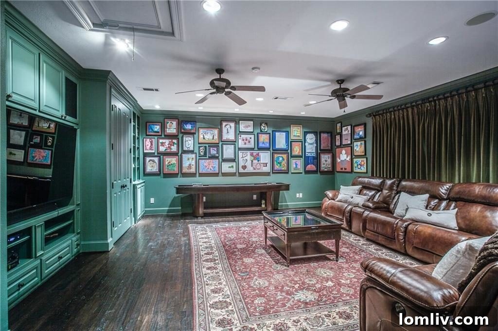 Well-appointed guest bedroom in the Russwood Acres property