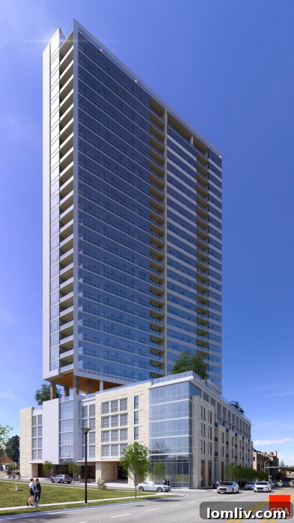 Fort Worth City Council Backs Zoning for Another Luxury High-Rise The Worth 2 The Worth Building Rendering