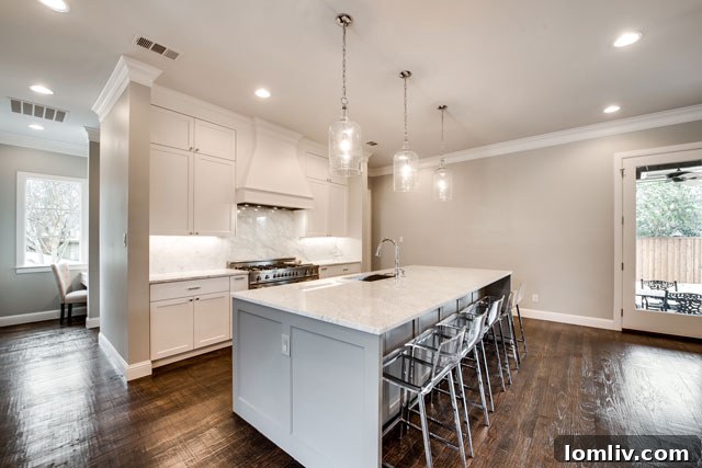 Elegant kitchen and dining area in a featured Lake Highlands home