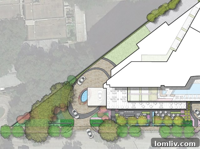 Hotel Valet Parking Area at 2727 Turtle Creek