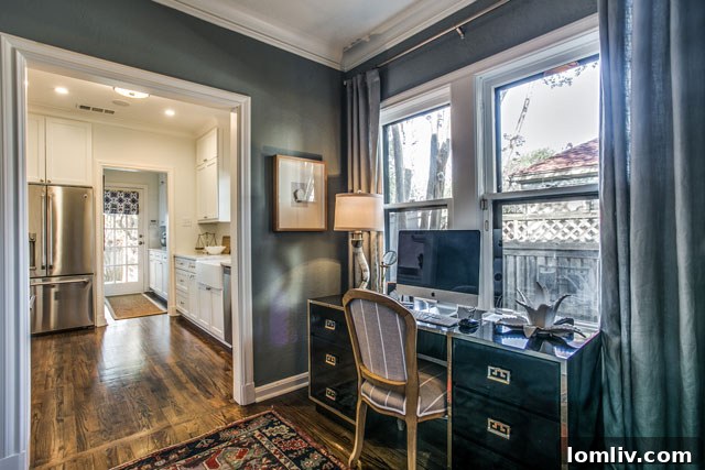 Hollywood Heights Tudor: A Designer's Vision Realized 13 A beautifully decorated reading nook or seating area, showcasing thoughtful design in the Hollywood Heights Tudor.