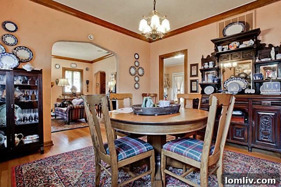 Hollywood Heights Tudor: A Designer's Vision Realized 9 Dining room of 707 Cordova Street before renovation, appearing cramped and dark.