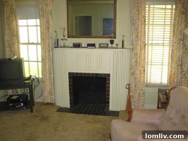 Vaulted family room with modern decor in renovated Hollywood Heights home