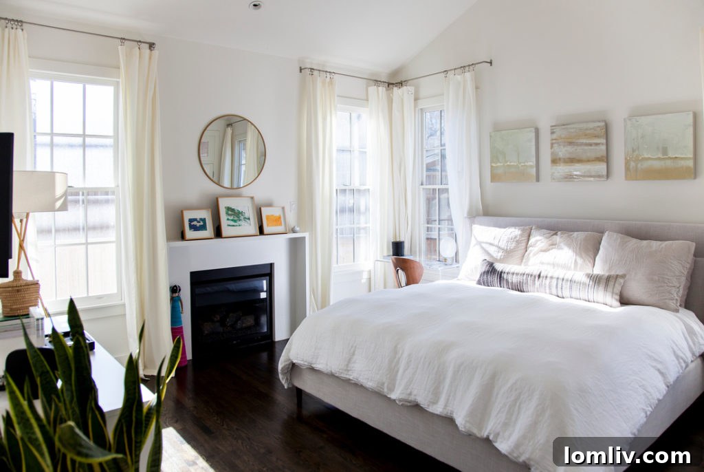 Kitchen view into living space in redesigned Hollywood Heights house