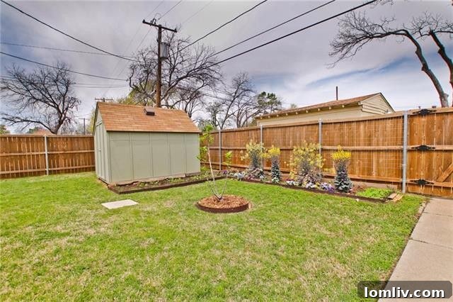 Peaceful Fenced Backyard with Patio