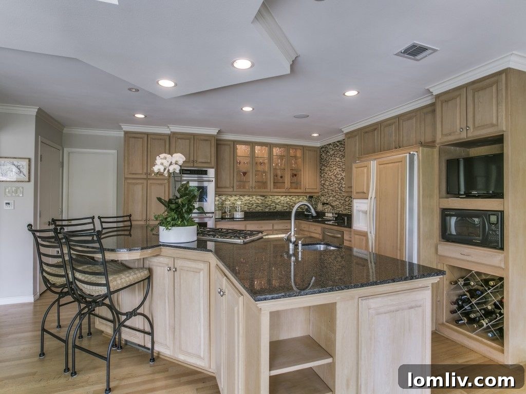 Gourmet Kitchen with Island Seating