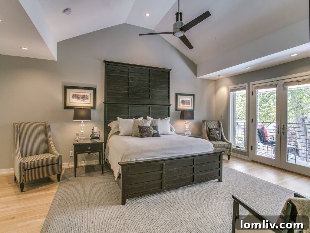Master Bathroom with Dual-View Fireplace