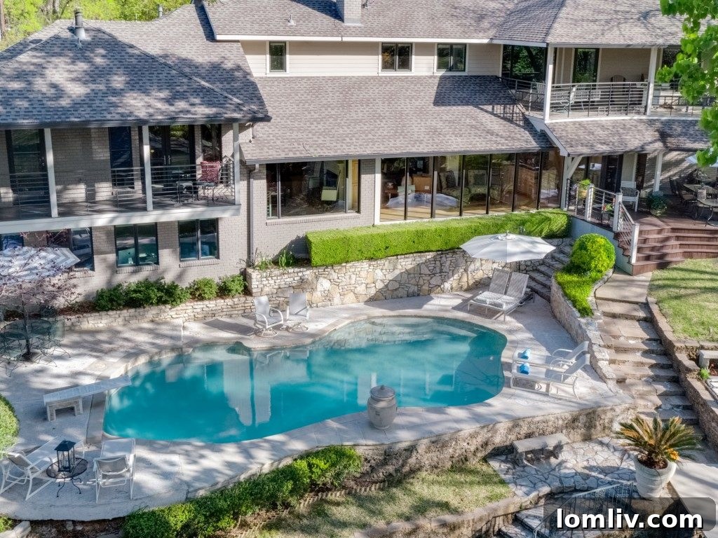 Outdoor Deck Overlooking Lake