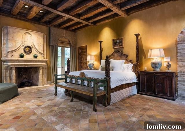Master Bedroom with Artistic Details and Natural Light