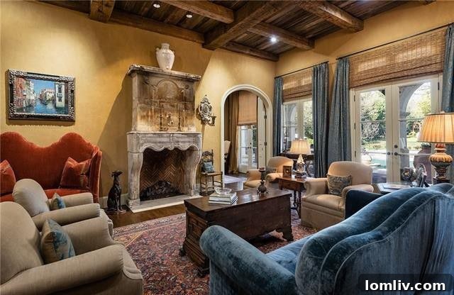 Inviting Exterior Patio of the Old Preston Hollow Estate