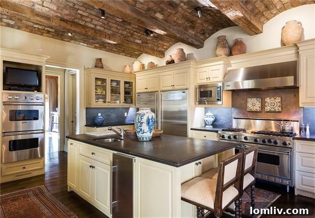 Cozy Study or Library with Rich Wood Accents