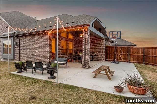 Arlington Home Backyard Extended Patio