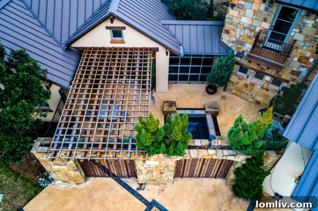 One of several secluded private courtyards within the Vaquero estate