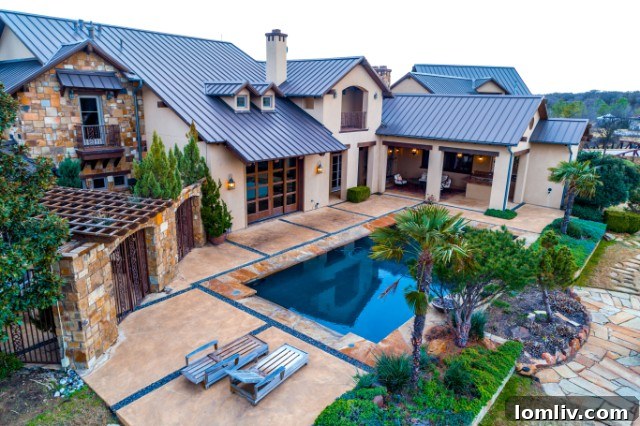 View of the outdoor living area and pool, perfect for entertaining