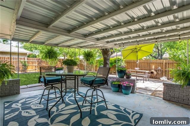 Dallas Home for Sale - Backyard Perspective
