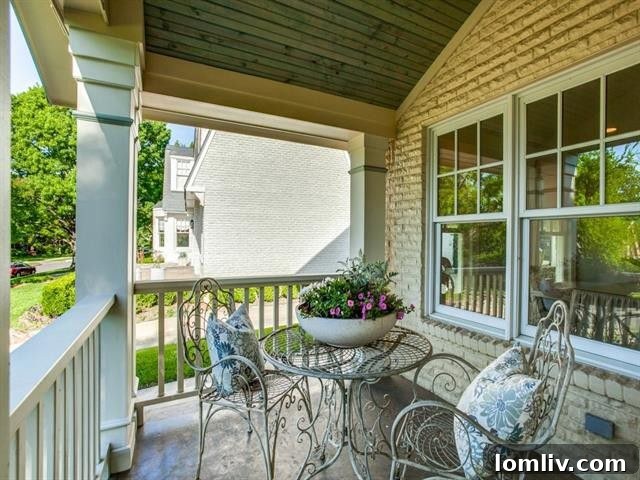 Entrance to the charming Lakewood farmhouse after renovation