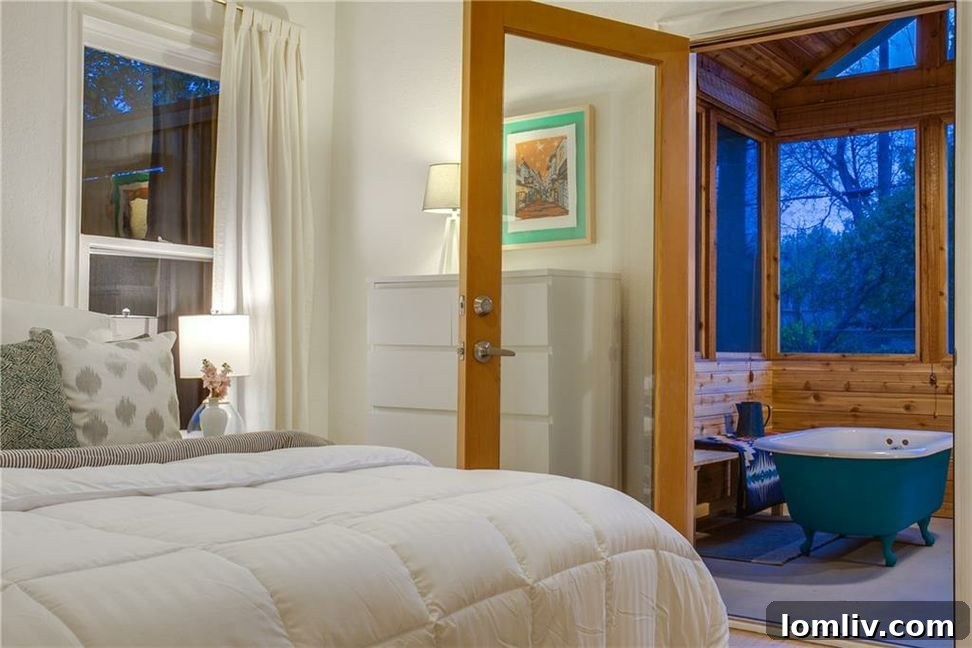 Unveiling North Oak Cliff's Singular Masterpiece 18 Another bedroom with direct access to the outdoor area