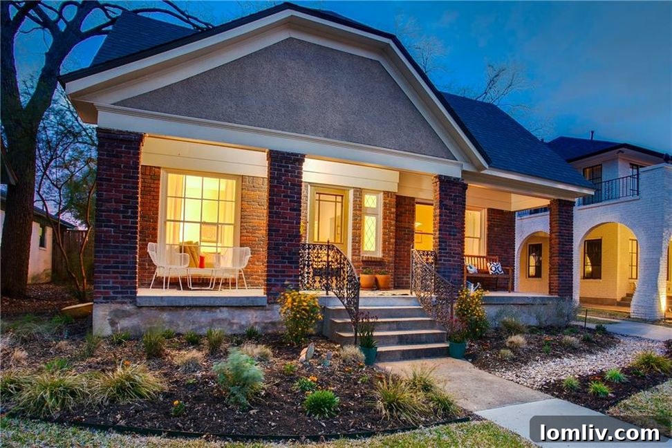 Unveiling North Oak Cliff's Singular Masterpiece 4 Bright and airy living room with original architectural details