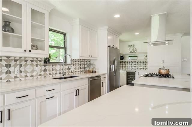 View of the open concept living space and kitchen