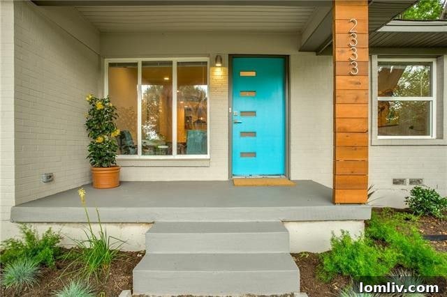 Charming Front Porch with Cedar Column