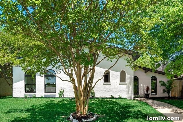 Before and After Exterior Transformation of Lake Highlands Home