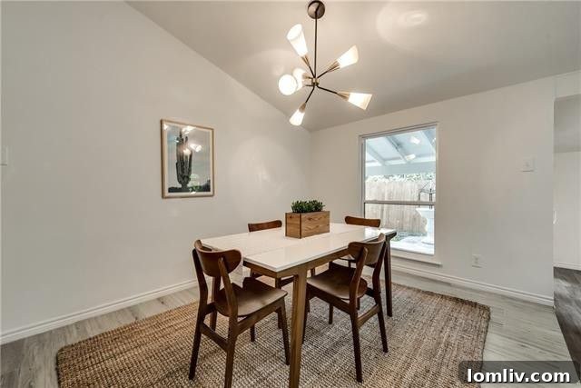 Open Kitchen View to Second Living Area and Backyard
