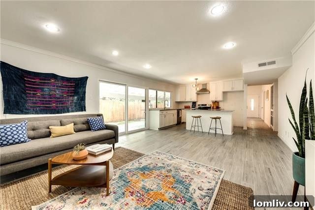 Spacious Master Bedroom with Laminate Flooring