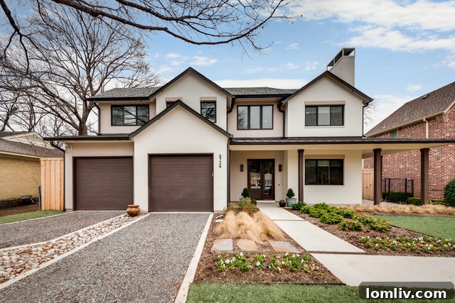 Grand Estate at 6726 Park Ln. in Dallas by New Leaf Custom Homes