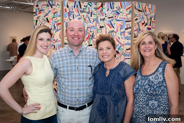 Elegant group portrait at the Dallas luxury apartment reception