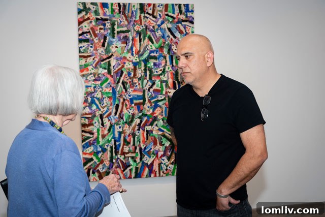 Focus on the lively interactions at the Dallas luxury living event
