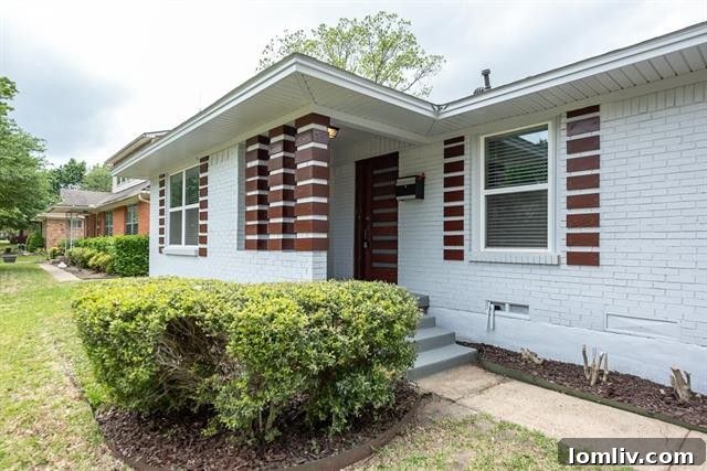 Charming exterior of the renovated home at 3215 Ruidosa Ave, East Dallas