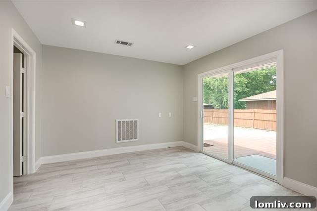 River rock inset and floor providing a unique touch in the master bath