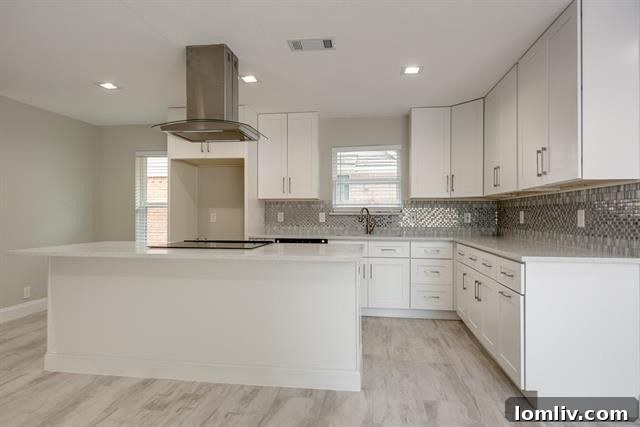 Spacious master bedroom with ample natural light and modern flooring