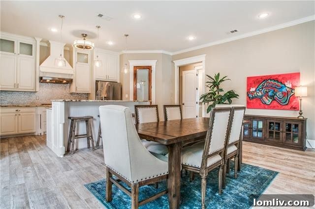 Detailed view of the living room showcasing hardwood floors