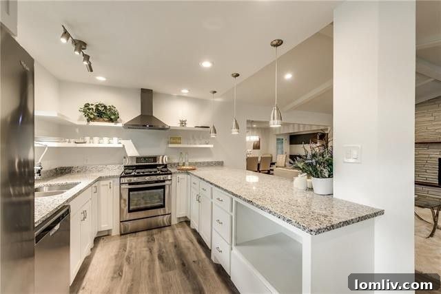 Another view of the renovated kitchen