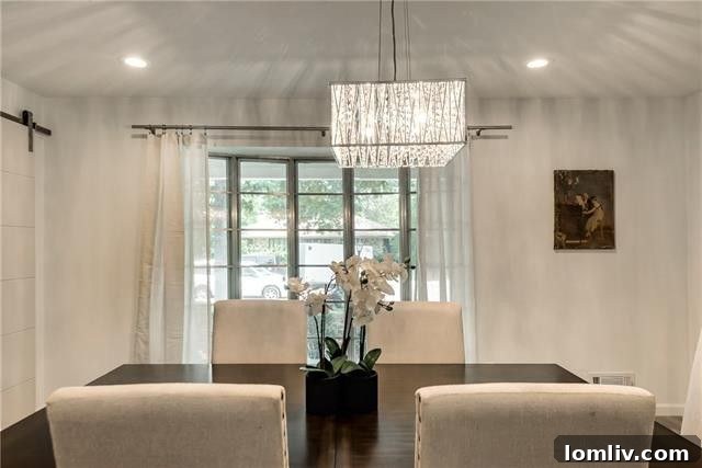 Spacious living room with vaulted ceiling