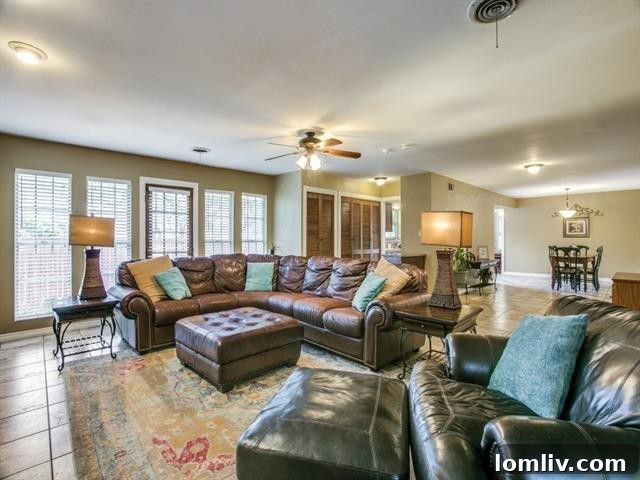 Second Living Area with Hardwood Floors