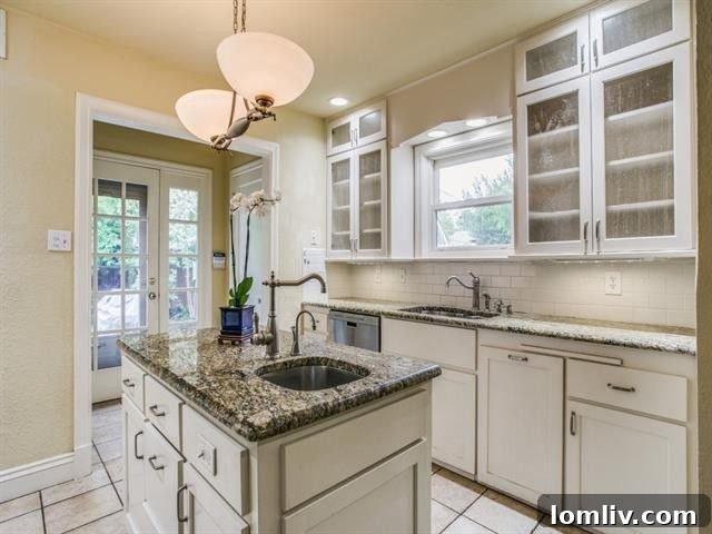 Kitchen Countertop and Sink Area with Gothic Arch Soffit