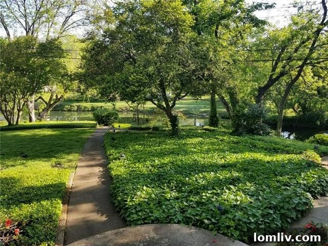 View of the expansive backyard and Malon Creek, highlighting the private, lush green space perfect for outdoor enjoyment.