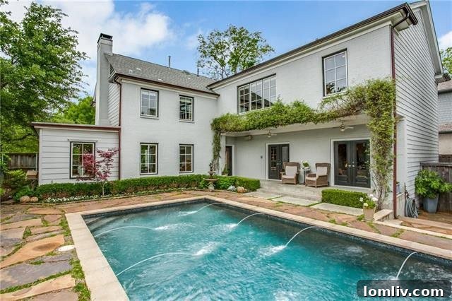 Expansive Backyard with Pool and Seating Area